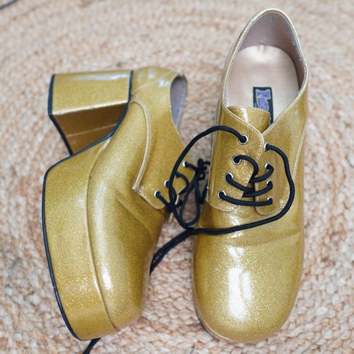 Funtasma gold glitter platform - glitter,