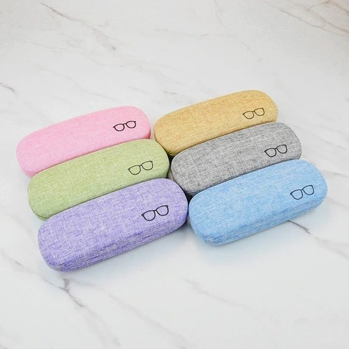 Linen hard shell glasses case - linen,