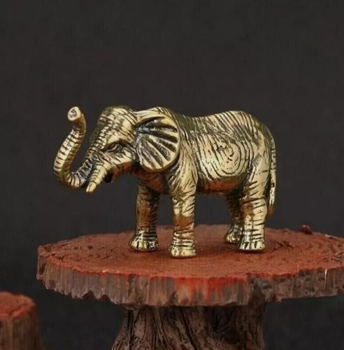 New thai style brass elephant - new,