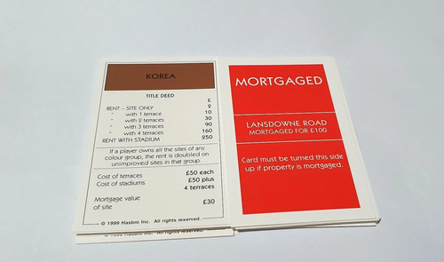 Full set monopoly deed - of,