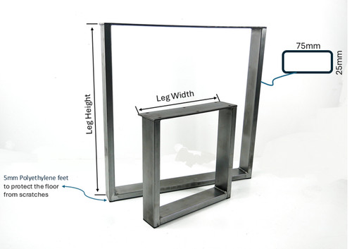Metal table leg low coffee - leg,