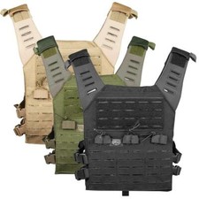 Valken Plate Carrier Lazer Cut MOLLE Tactical Vest Airsoft Kit 
