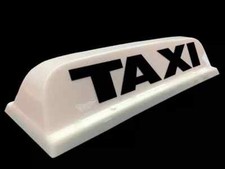Taxi Roof Sign 18" white -