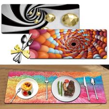 Leather Placemats Table Mats Place Mats Dinner Table Washable Non-Slip Coasters