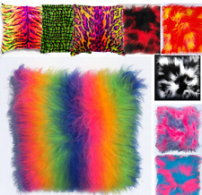 Luxury Rainbow Camouflage Camo Fluffy Scatter Cushion Cover Case fits 18 x 18