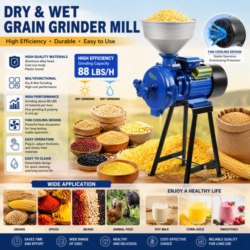 3kw electric grinder mill - electric,