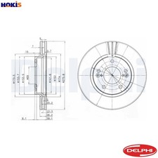 2x BRAKE DISC BG3721 FOR