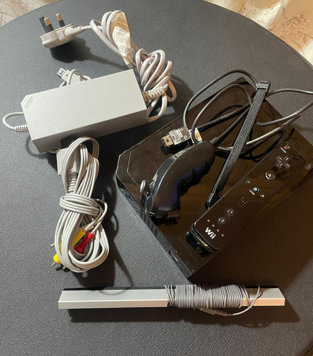 Nintendo wii console black - wii,