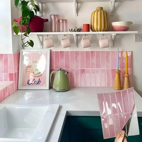 Self adhesive wall tile - self,