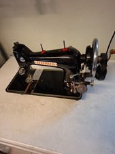 Vintage Harris Hand Crank Sewing Machine. No Case. Working.