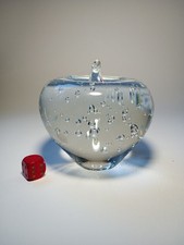Large Apple Art Glass
