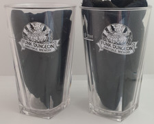 2 X POLYCARBONATE THIRD PINT BEER GLASSES ~ ABBEYDALE FUNK DUNGEON ~ CRAFT BEER