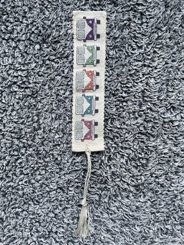Fabric bookmark with tassel - bookmark,
