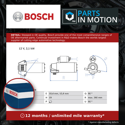 Starter motor fits - fits, mondeo