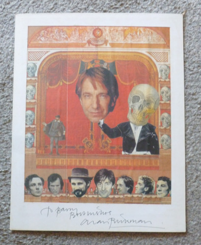 Alan rickman hand signed - rickman,