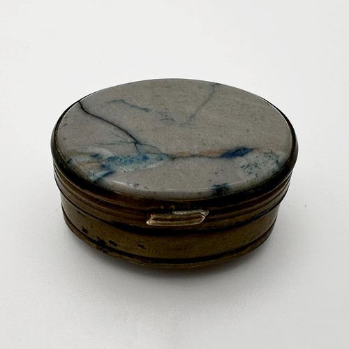 Antique oval pill - box, &