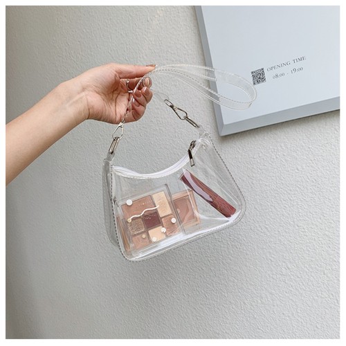 Transparent underarm bag - transparent,