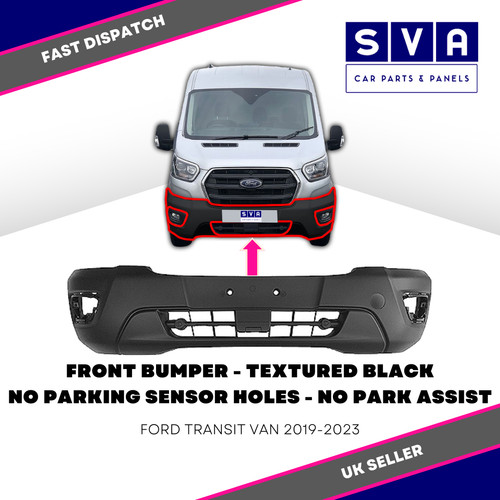 Front bumper textured black - front,