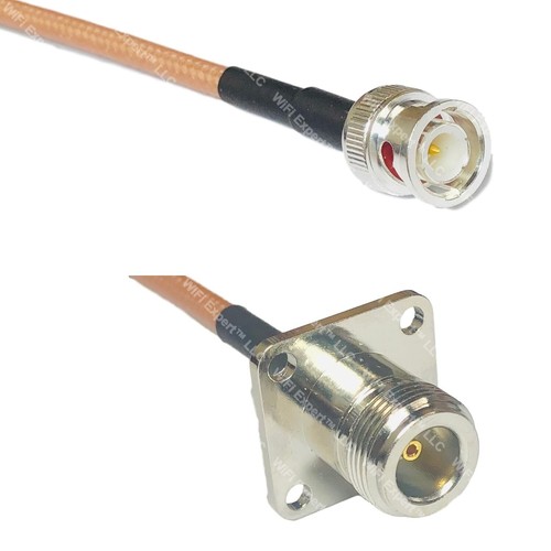 Rg400 bnc male flange - n,