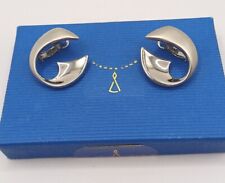 Beautiful Vintage Pierre Lang Silver Tone Earrings For Pierced Ears