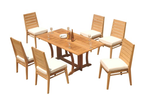 Dscl grade teak 7pc dining - dscl,