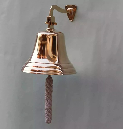 Style brass ship bell - brass,