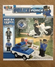 Brick By Brick - Police Force -  L3go Compatible - Police Car And Motorbike