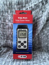 TIS PV1 Solar Irradiance Meter | Solar Power Tester Radiometer | PV Panel Sunlig