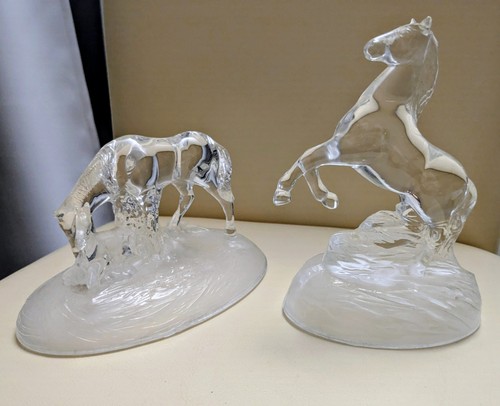 Set glass horse - of, 2