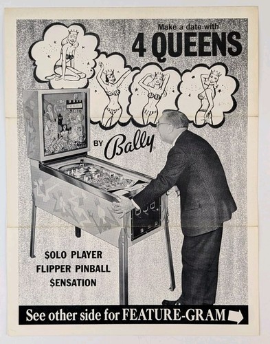 Bally queens pinball machine - bally,