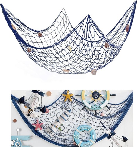 Elbourn fishing net wall decor - net,