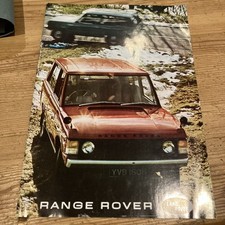 Range Rover Classic Sales Brochure 1972  RR Classic V8 2 Door