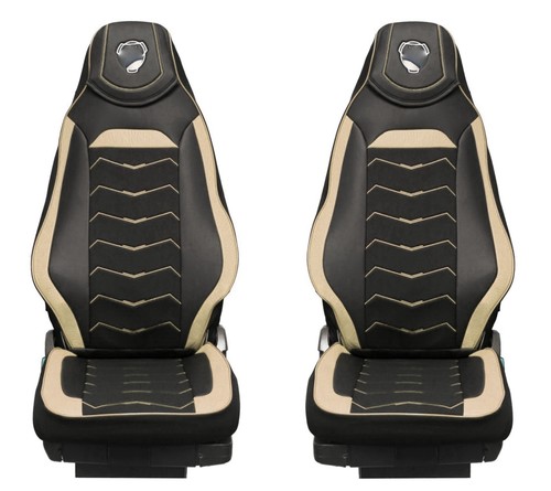 Black with beige eco - with,
