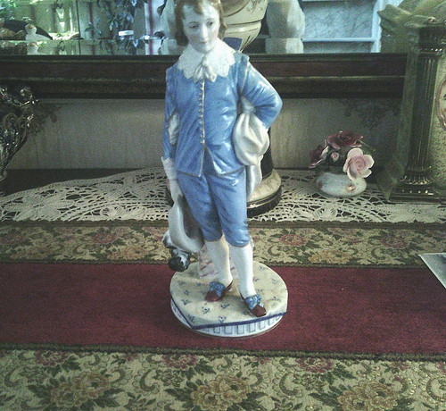 The blue boy - , bisque