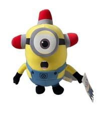 Minion Plush Soft Toy Stuffed Teddy Bear Tagged Fireman Alarm 10" Film TV