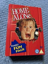 HOME ALONE 1,2,3,4 Box Set FAMILY FUN PACK 4 DISC DVD SET PG Perfect Condition
