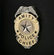 Official Jaws Amity Police Chief Badge Pin Badge Numskull