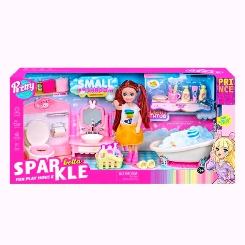 Doll house play set - doll,