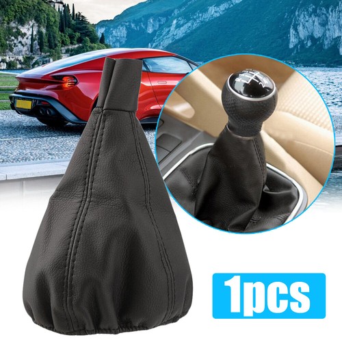 Black leather car gear - leather,