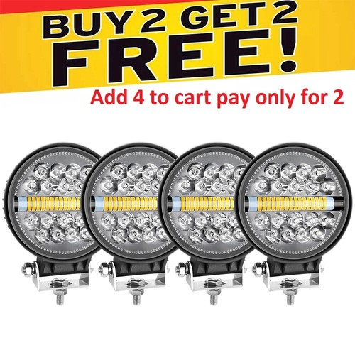 Round offroad 12v 24v - 4",