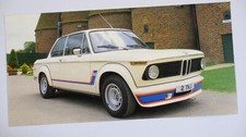 hand-made greetings card featuring BMW 2002 TURBO , 4x8" blank
