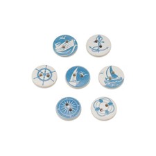 50PCS Nautical Theme Wood