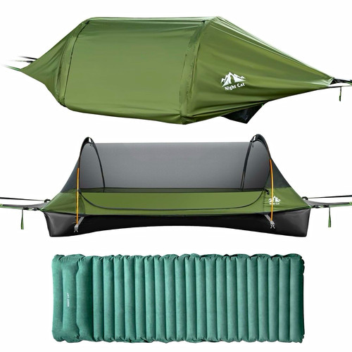Night cat camping hammock - camping,