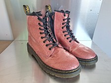 Doc Martens Pink Glitter Boots