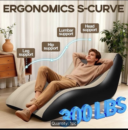 Inflatable chair sofa blow - chair, up