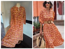 Zara Orange Pink Printed