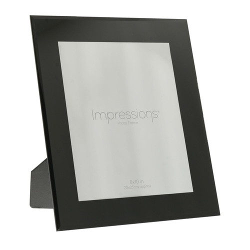 Black glass photo frame - glass, 8x10"