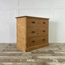 Small Antique Victorian Pine Chest Of Drawers, Bedroom Drawers