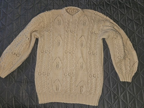 Ladies hand knitted salmon - hand,