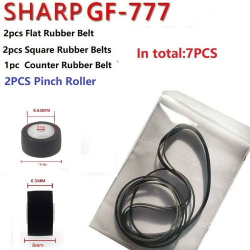 7pc rubber tape drive belt - rubber,